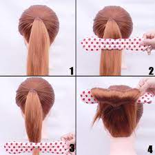 Shells 2pcs New Version Cloth Magic Clip French Twist Hairstyle Donut Bun Former Maker Hairst French Twist Hair Party Hairstyles For Long Hair Twist Hairstyles