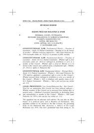 Applicable legal instruments isa , aliza bte sulaiman , office of attorney general of malaysia , k.c. Sivarasa Rasiah V Badan Peguam Malaysia Anor Loyarburok