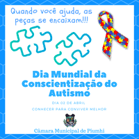 No dia 02 de abril é celebrado o dia do autismo. 02 Abril Dia Mundial Da Conscientizacao Do Autismo Camara Municipal De Piumhi