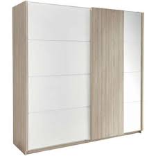 Armoire porte coulissante conforama dandlroofing co. Armoire 2 Portes Julia Coloris Chene Shannon Laque Blanc Vente De Armoire Conforama