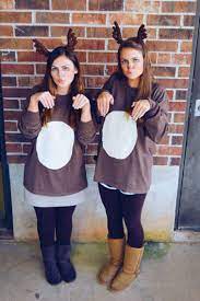 Cute Deer Costumes And Makeup Deer Halloween Costumes Deer Costume Reindeer Costume