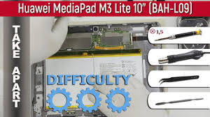 How To Disassemble Huawei Mediapad M3 Lite 10 Bah L09 Take Apart Tutorial Youtube
