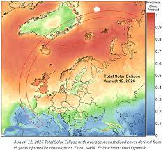 ✏ próximos #eclipses relevantes en #españa: Eclipse Total De Sol 2026 12 De Agosto