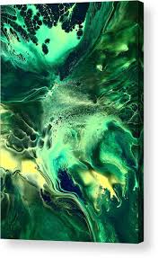 Green Passage Abstract Acrylic Print By Serg Wiaderny In 2021 Green Artwork Green Aesthetic Green Paintings
