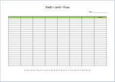 .excel, vorlage kniffelblock ausdrucken, karten. 18 Spiele Ideen Stadt Land Fluss Stadt Land Stadt Land Fluss Vorlage