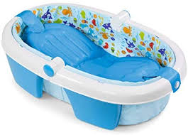 Instead of a baby bathtub, back then your mother might have bathed you and your younger siblings in the same large bucket she would also sometimes use to soak laundry overnight or hold all the potatoes as she peeled them for a big family dinner. Summer Infant Fold Away Baby Bath Buy Online At Best Price In Uae Amazon Ae
