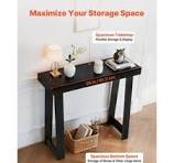 Mesa console Uimoso 36 polegadas, mesa retangular moderna de madeira para  sofá atrás