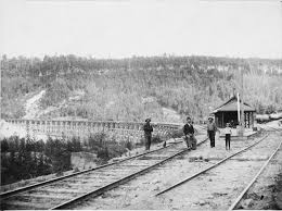 Address search in world cities. Datei Forks Of The Credit Cvr Railway Station And Trestle 1890 Jpg Wikipedia