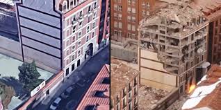 Primeras imágenes tras la explosión del edificio en el centro de madrid.inma flores. El Edificio De Calle Toledo 98 Antes Y Despues De La Explosion Fotos
