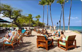 Come here for several variations on delicious ahi tuna poke, plus a range of other island dishes like salted waimea beef type. Lava Lava Beach Club Big Island Waikoloa