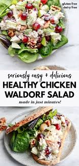 Unreal Healthy Chicken Waldorf Salad Recipe Recipe In 2020 Healthy Chicken Salad Recipe Healthy Chicken Salad Sandwich Chicken Salad Recipes