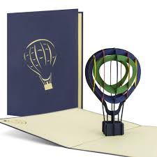 With the folded side facing you, cut two 1.5 inch slits. Voucher Hot Air Balloon Ride Pop Up Greeting Card Gift Card And Voucher Happy Birthday Surprise For Him For Her Buy Online In United Arab Emirates At Desertcart Ae Productid 48715205
