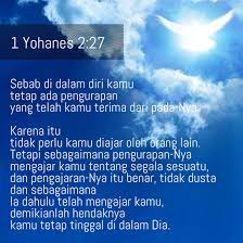 1 Yohanes 2 27 Kata Kata Alkitab Mazmur Hikmat