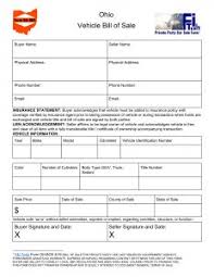 free fillable ohio bill of sale form pdf templates