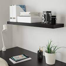Ikea etagere mural perfect meuble cd best of etageres con. Lack Etagere Murale Brun Noir 110x26 Cm Ikea