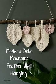 Please see below for materials and written instructions. Macrame Feather Wall Hanging Diy Macra Made