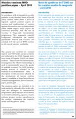 The following position paper is designed to be a sample of the standard format that an nmun position paper should follow. Measles Vaccines Who Position Paper April 2017 Note De Synthese De L Oms Sur Les Vaccins Contre La Rougeole Avril 2017