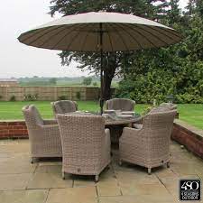 Enjoy an evening of dining inside or out in the garden with this 6 seater dining set. 4 Seasons Outdoor Paris 9 Piece Dining Set Costco Uk