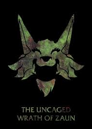 League Of Legends Character Silhouettes Warwick The Uncaged Wrath Of Zaun Displate Artwork By Ar Tela De Bloqueio De Anime Papel De Parede Lol Capa De Caderno