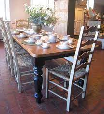 8ft Farmhouse Table Friends And Family Will All Fit Around This Beautiful 8 French Country Dining Table Country Farmhouse Table Country Dining Room Furniture