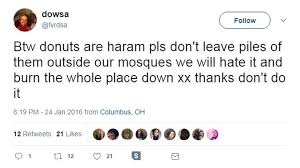 Halal is an arabic word meaning lawful or permitted under islamic law. Why Are Some Muslims Spreading Rumours They Don T Eat Doughnuts Bbc News