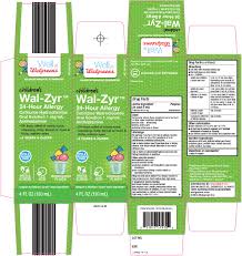 wal zyr childrens solution walgreen company