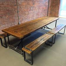 Learn how to build a potting bench from reclaimed wood and windows here! Barn Wood Dining Table And Benches Rustic Dining Room Vancouver By J S Reclaimed Wood Custom Furniture Millwork Houzz Uk