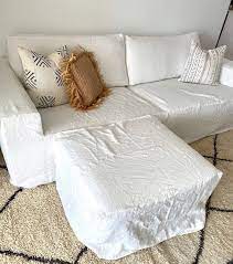 Shop our white linen couch selection from top sellers and makers around the world. Linen Couch Cover Natural Sofa Slipcover Made Of 100 Linen Machine Washable Scandinavian Hygge Style Linen Couch Slipcovered Sofa Couch Covers