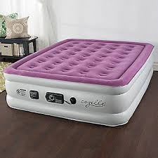Cozelle Raised 18 Flocked Air Mattress W Built In Quiet Comfort Pump On Sale At Shophq Com Air Mattress Mattress Bedroom Set