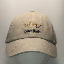 Outer Banks Fishing Hat Funny Fish Baseball Cap Mens Hats Fisherman Anglers Vacation Travel Beige Dad Caps Cool Gifts For Men T13 D9081 Hats For Men Fishing Hat Best Gifts For