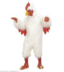 Plush Chicken Costume Adult Fancy Dress Costume (Animals)