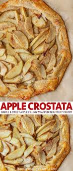 Apple Crostata Is A Simple Rustic Tart Filled With Sweet Apple Filling Wrapped In A Buttery Pastry P Apple Crostata Recipe Holiday Dessert Recipes Tart Filling