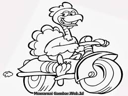 Top Gambar Kartun Lucu Orang Naik Motor Design Kartun