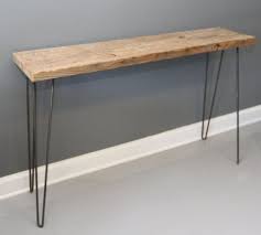 Hairpin Legs Console Table Reclaimed Wood Console Table Diy Console Table Reclaimed Wood