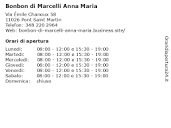 ᐅ Orari di apertura „Bonbon di Marcelli Anna Maria“ | Via Émile ...