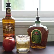 apple salted caramel whiskey drink