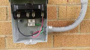 Square d 30 amp 240 volt 2 pole fusible disconnect switch h221n. Install 30 Amp Ac Disconnect Run Conduit And Wires Youtube