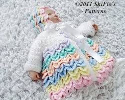 Crochet Pattern For Crocodile Stitch Baby Matinee Jacket And Etsy Baby Hat Patterns Crochet Baby Patterns Crocodile Stitch