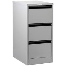 Standard white office filing cabinet, no. Precision Filing Cabinet 3 Drawer Vertical Silver Grey Officemax Nz