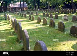 Quaker graveyard. Adel Meeting House, Leeds, Yorkshire, England Stock Photo 