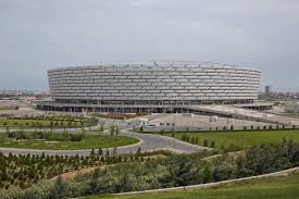 Baku Aserbaidschan Der Matchtag Bei Baku Olympic Stadium Es Gibt Grun Um Baku Olympic Stadium Redaktionelles Stockbild Bild Von Aserbaidschan Spiele 121640999