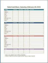 Food Log Templates Word Excel Pdf Templates Food Diary Template Food Journal Template Food Diary