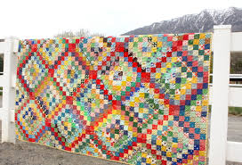 It was a fun, easy old fans scrap quilt. A Finished Scrappy Trip Around The World Quilt Diary Of A Quilter A Quilt Blog