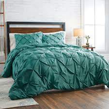 Check spelling or type a new query. Better Homes Gardens Teal Pintuck 3 Piece Comforter Set King Walmart Com Walmart Com