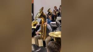 The sound of "Band Warm-up Room" for the state competition