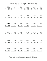 5th Grade 2 Digit Multiplication Worksheets Multiplication Worksheets Math Fact Worksheets Math Multiplication Worksheets