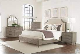 Take the hard part out of coordinating your bedroom furniture with one of coleman furniture's bedroom sets. Vogue Gray Wash Upholstered Panel Storage Bedroom Set From Riverside Furniture Coleman Furniture