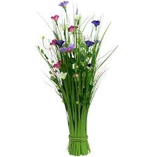 Dekorative künstliche blumen, die täuschend echt aussehen. Deko Gras Mit Blumen 72cm Bunt 87130 Preiswert Online Kaufen