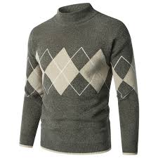 Argyle deals turtleneck sweater