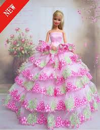Birthday Barbie In Pink Beautiful Barbie Dress Barbie Gowns Dress Barbie Doll